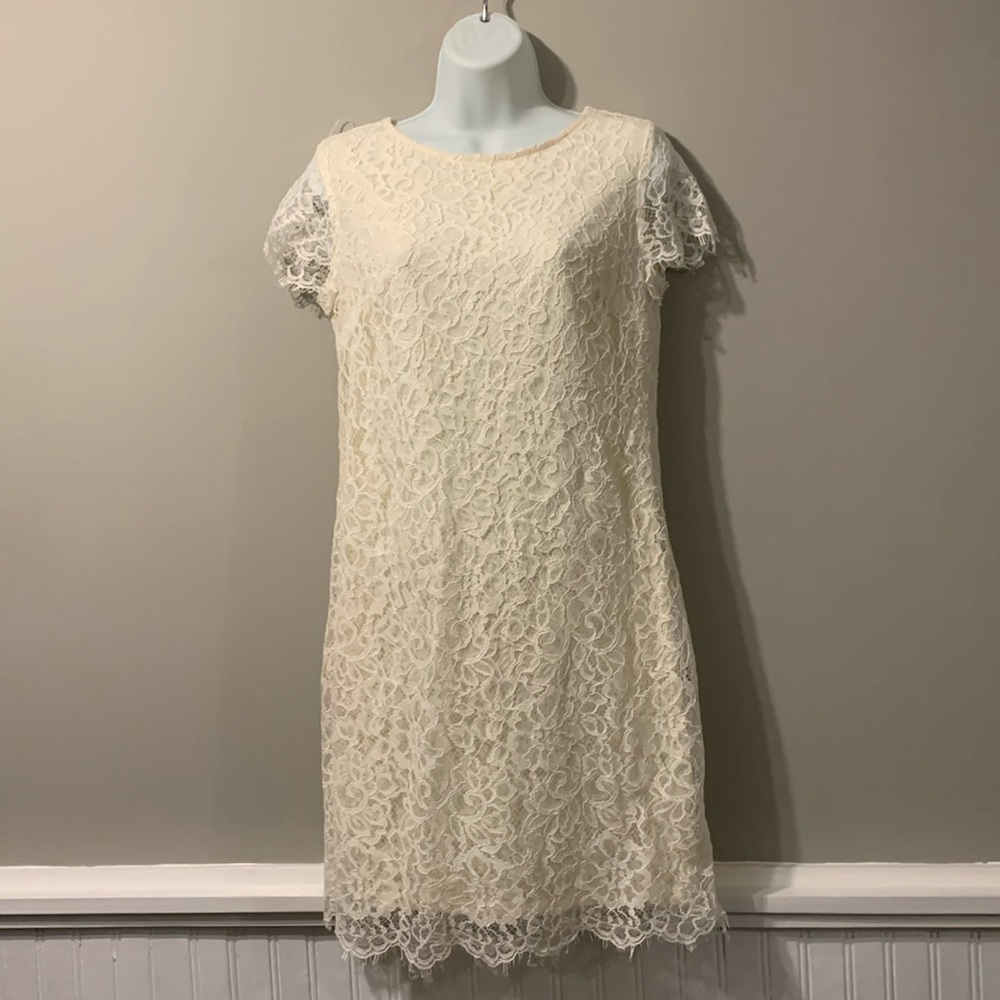 KIABI Cream White Casual Dress